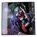 Batman - Décoration murale Crystal Clear Picture The Joker Doomsday Clock 32 x 32 cm