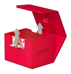 Ultimate Guard - Sidewinder 100+ XenoSkin Monocolor Rouge