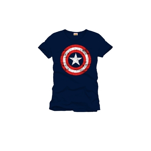 Marvel Comics - T-Shirt Shield Logo navy