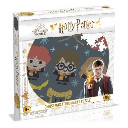 Harry Potter - Puzzle rond Christmas Jumper 3 - Christmas at Hogwarts (500 pièces)
