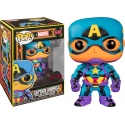 Marvel Black Light - Figurine POP! Captain America 9 cm