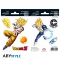 DRAGON BALL - Stickers - 16x11cm/ 2 planches - DBZ/ Goku-Vegeta