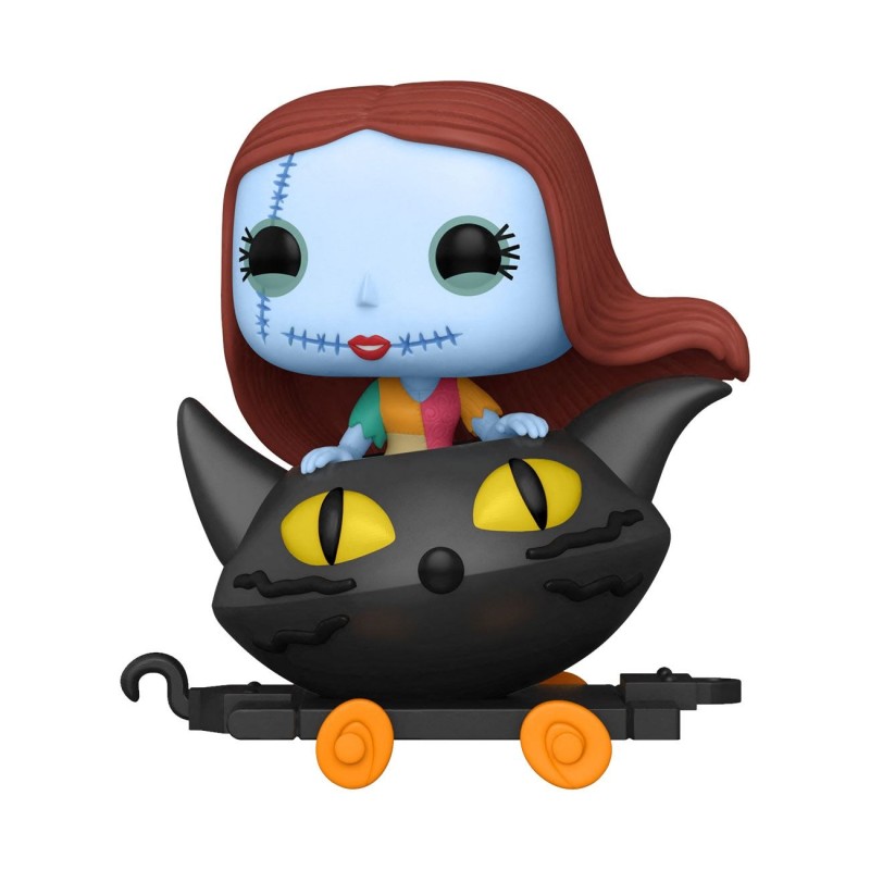 Disney - L'étrange Noël de Mr. Jack POP!  Train Cart Vinyl figurine Sally in Cat Cart 9 cm