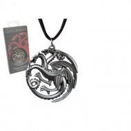 Game Of Thrones - Pendentif avec chaînette Targaryen Sigil Costume