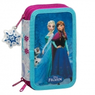 La Reine des neiges - Trousse triple compartiments avec 41 pièces