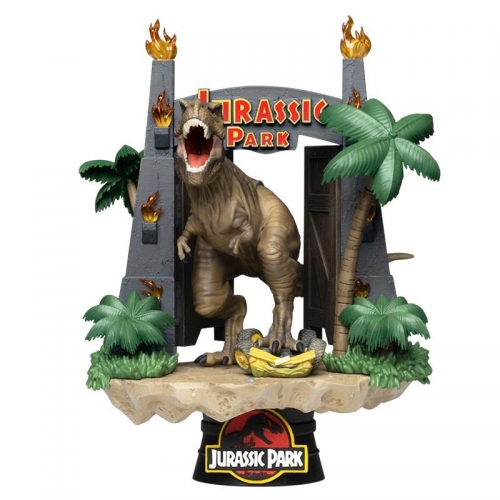 Jurassic Park - Diorama D-Stage Park Gate 15 cm