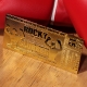 Rocky III - Réplique World Heavyweight Boxing Championship Ticket (plaqué or)