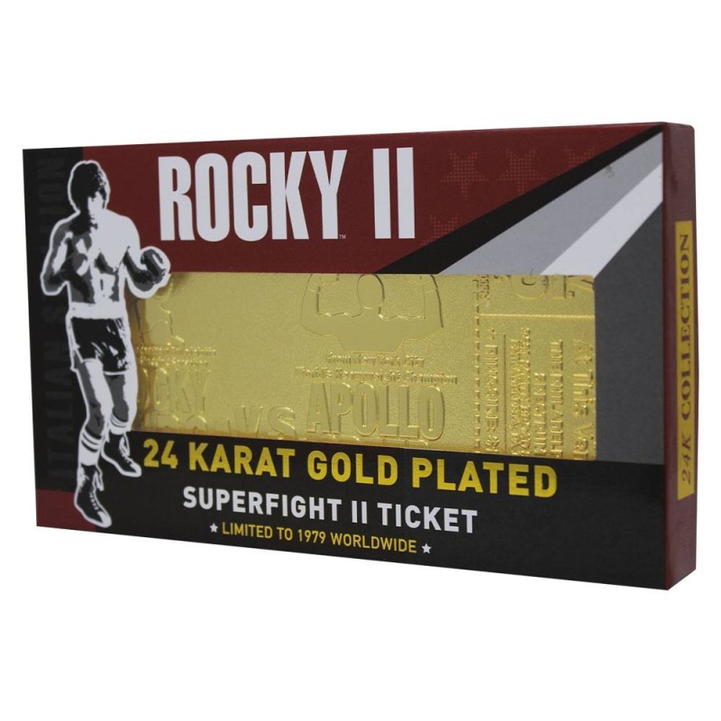 Réplique Ticket Superfight II Rocky II - Métal Plaqué Or - Édition Limitée FaNaTtik