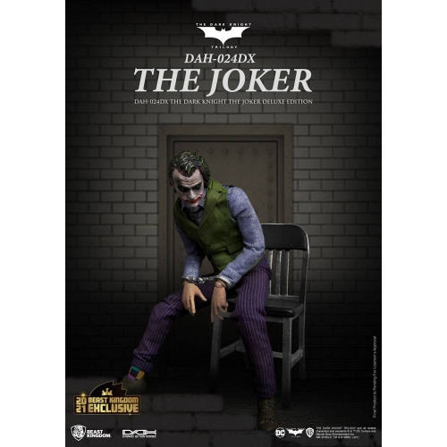 Batman The Dark Knight - Figurine Dynamic Action Heroes 1/9 The Joker Deluxe Version 21 cm