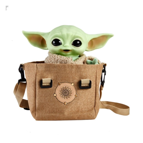 Star Wars The Mandalorian - Peluche électronique avec sac à bandoulière The Child 28 cm