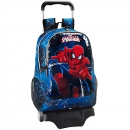 Spiderman - Sac à dos 33cm avec son trolley