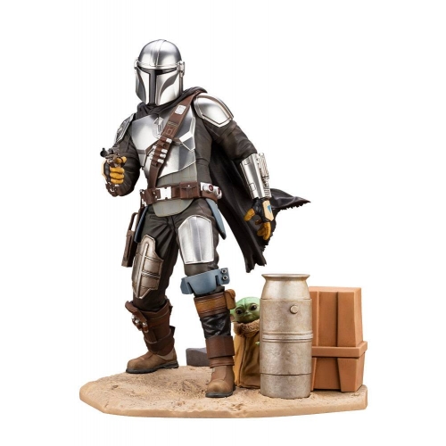 Star Wars The Mandalorian - Statuette ARTFX 1/7 Mandalorian & The Child 26 cm