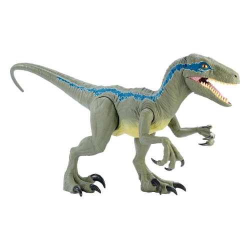 Jurassic World - Figurine Dino Rivals Super Colossal Velociraptor Blue 45 cm