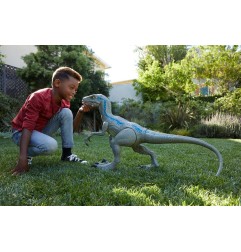 Jurassic Park - Jurassic World Dino Rivals figurine Super Colossal Velociraptor Blue 45 cm