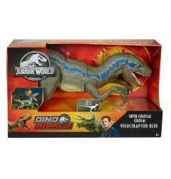 Jurassic Park - Jurassic World Dino Rivals figurine Super Colossal Velociraptor Blue 45 cm