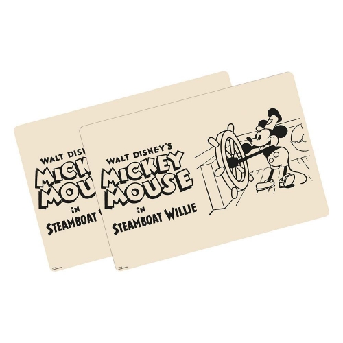 Disney - Pack 2 sets de table Mickey Mouse Steamboat Willie