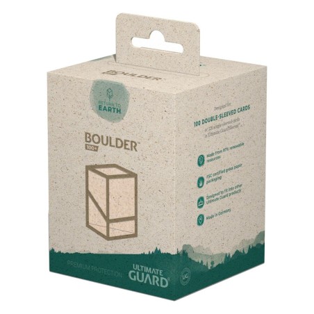 Ultimate Guard - Return To Earth Boulder Deck Case 100+ taille standard Natural