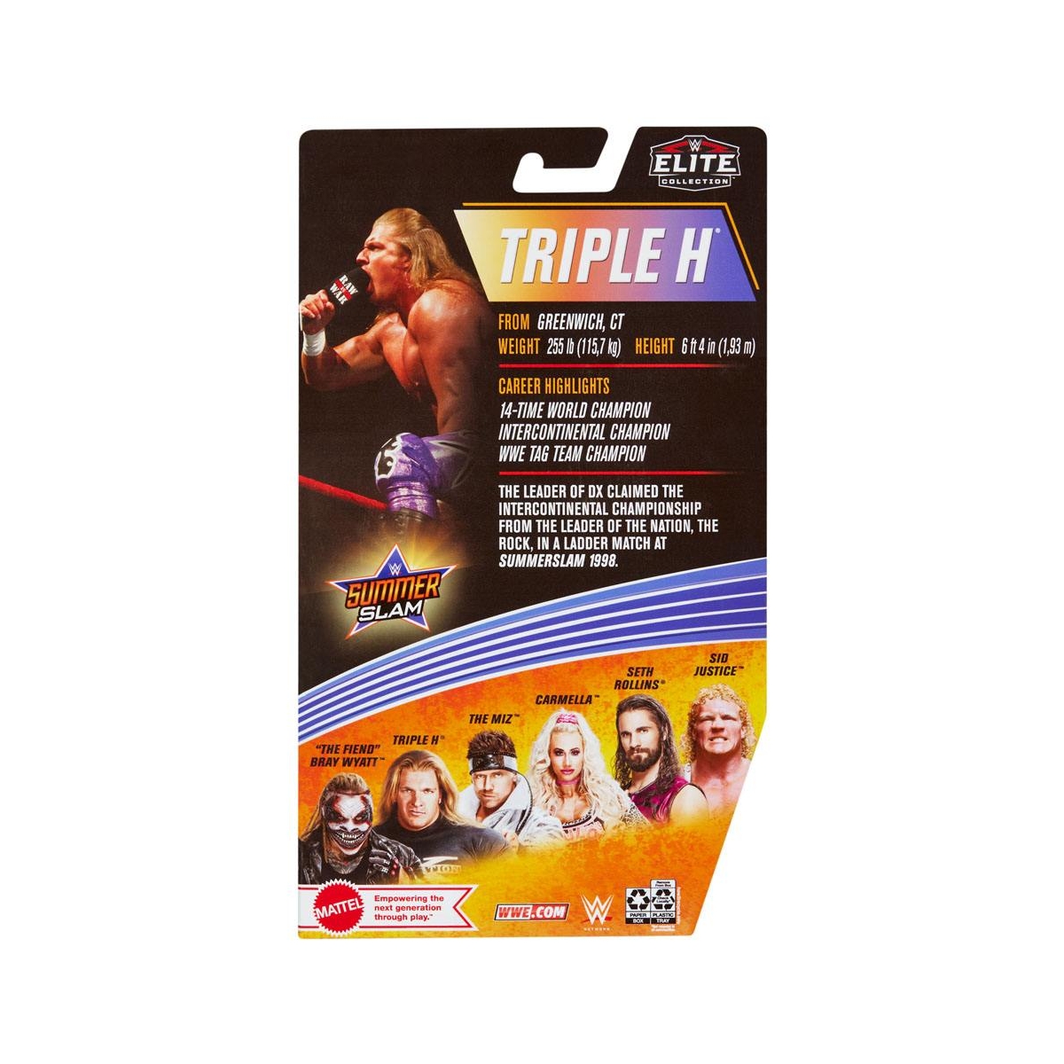 Catch - Figurine WWE Elite Collection Triple H 15 cm - Figurine-Discount