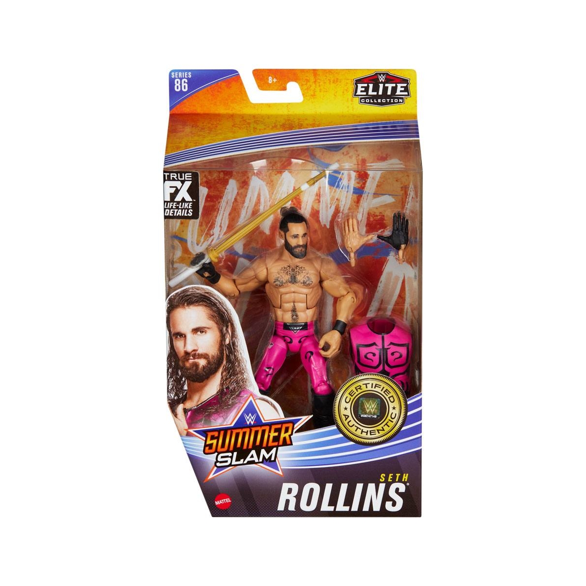 Figurine WWE - Seth Rollins - 10 points d'articulation - TrueFX - 15 cm -  Cdiscount Jeux - Jouets