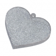 Nendoroid More - Socle pour figurines Nendoroid Heart Silver Glitter Version