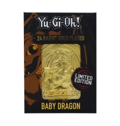 Yu-Gi-Oh ! - Réplique Card Baby Dragon (plaqué or)