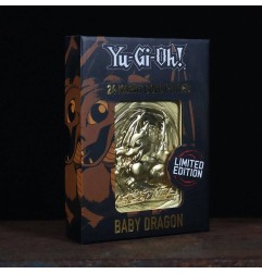 Yu-Gi-Oh ! - Réplique Card Baby Dragon (plaqué or)
