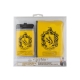 Harry Potter - Set étiquette de bagage & étui pour carte de transport Hufflepuff