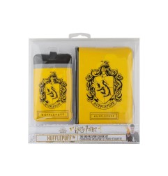 Harry Potter - Set étiquette de bagage & étui pour carte de transport Hufflepuff
