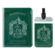 Harry Potter - Set étiquette de bagage & étui pour carte de transport Slytherin