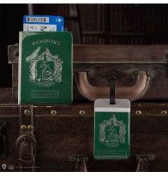 Harry Potter - Set étiquette de bagage & étui pour carte de transport Slytherin