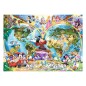 Disney - Puzzle carte du monde de  (1000 pièces)