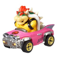 Super Mario - Mario Kart Hot Wheels véhicule métal 1/64 Bowser (Badwagon) 8 cm