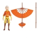 Avatar, le dernier maître de l'air - Figurine Combo Pack Aang with Glider 13 cm