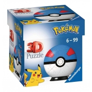 Pokémon - Puzzle 3D Pokéballs: Super Ball (54 pièces)