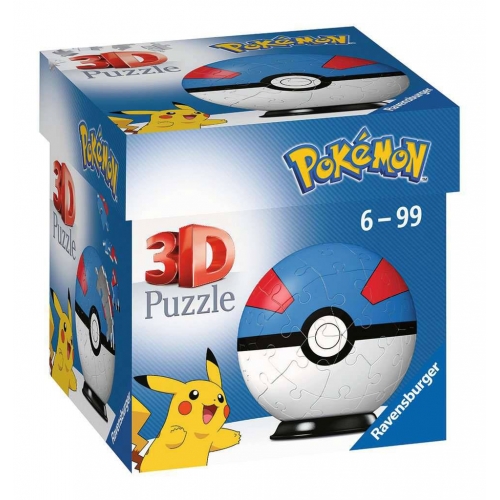 Pokémon - Puzzle 3D Pokéballs: Super Ball (54 pièces)