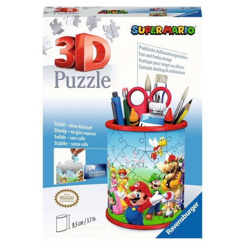 Super Mario - Puzzle 3D Pot à crayons (54 pièces)