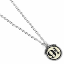 Harry Potter - Pendentif et collier plaqué argent Platform 9 3/4