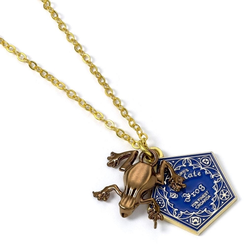 Harry Potter - Pendentif et collier plaqués or Chocogrenouille