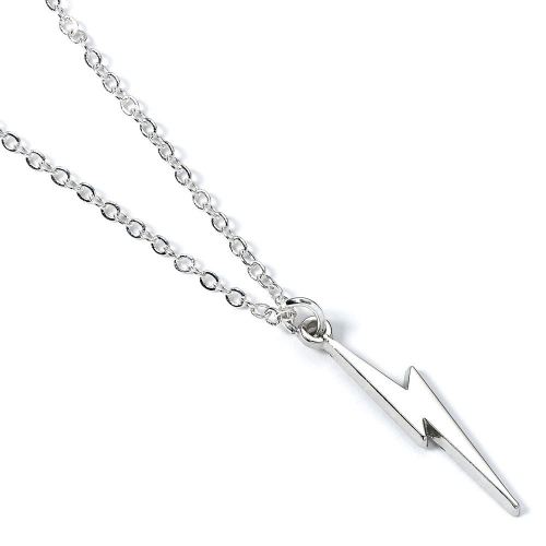 Harry Potter - Pendentif et collier Lightning Bolt (plaqué argent)