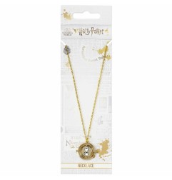 Harry Potter - Pendentif et collier Fixed Time Turner (plaqué or)