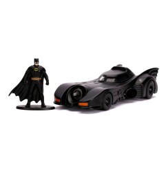 Batman - 1989 1/32 Hollywood Rides 1989 Batmobile métal avec figurine
