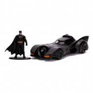 Batman 1989 - Réplique métal 1/32 Hollywood Rides Batmobile 1989 avec figurine