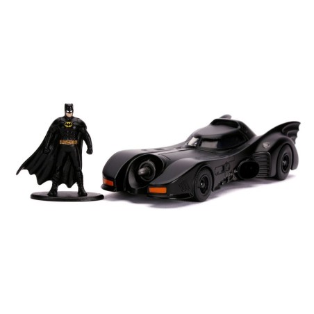Batman - 1989 1/32 Hollywood Rides 1989 Batmobile métal avec figurine