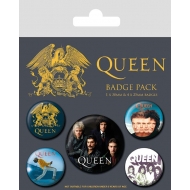 Queen - Pack 5 badges Classic