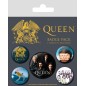 Queen - Pack 5 badges Classic Queen - Pack 5 badges Classic