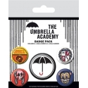 The Umbrella Academy - Pack 5 badges Super