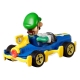 Super Mario Kart - Réplique métal Hot Wheels 1/64 Luigi (Mach 8) 8 cm