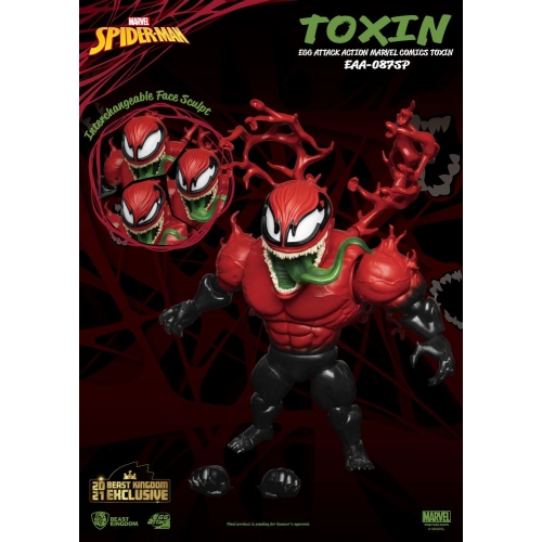 Marvel Comics - Figurine Egg Attack Action Toxin Beast Kingdom 2021 Exclusive 20 cm