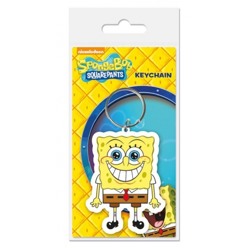 Bob l'éponge - Porte-clés caoutchouc Bob l'éponge 6 cm