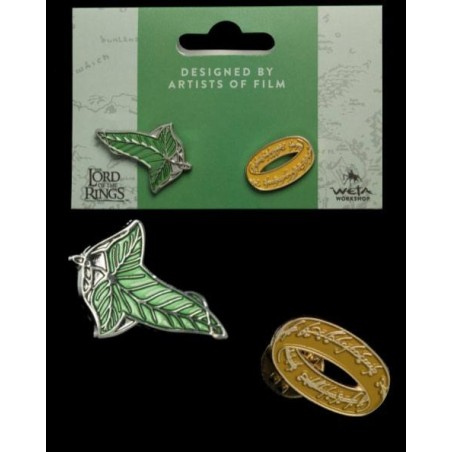 Seigneur des Anneaux, Le - Le Seigneur des Anneaux pack 2 pin's Elfen Leaf & One Ring
